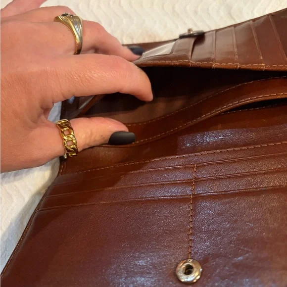 Brahmin Chestnut Leather Clutch - Picture 6 of 12